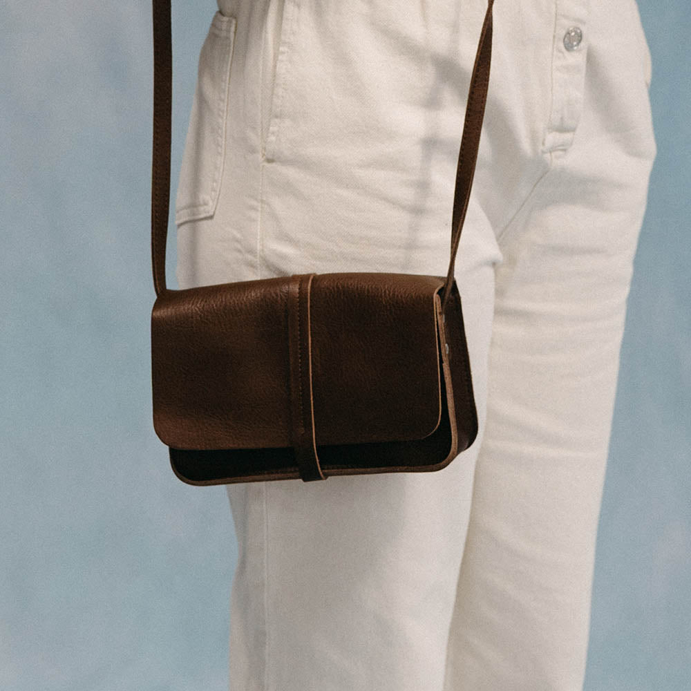 Bag, Lunch Break, Dark Brown used look