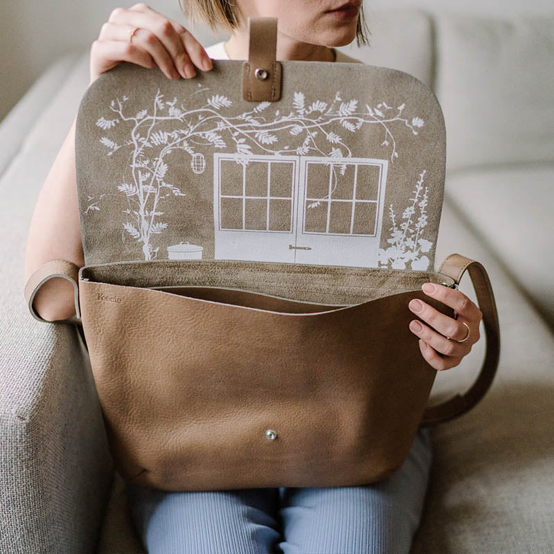 Shoulder bag, Back Yard, Moss used look