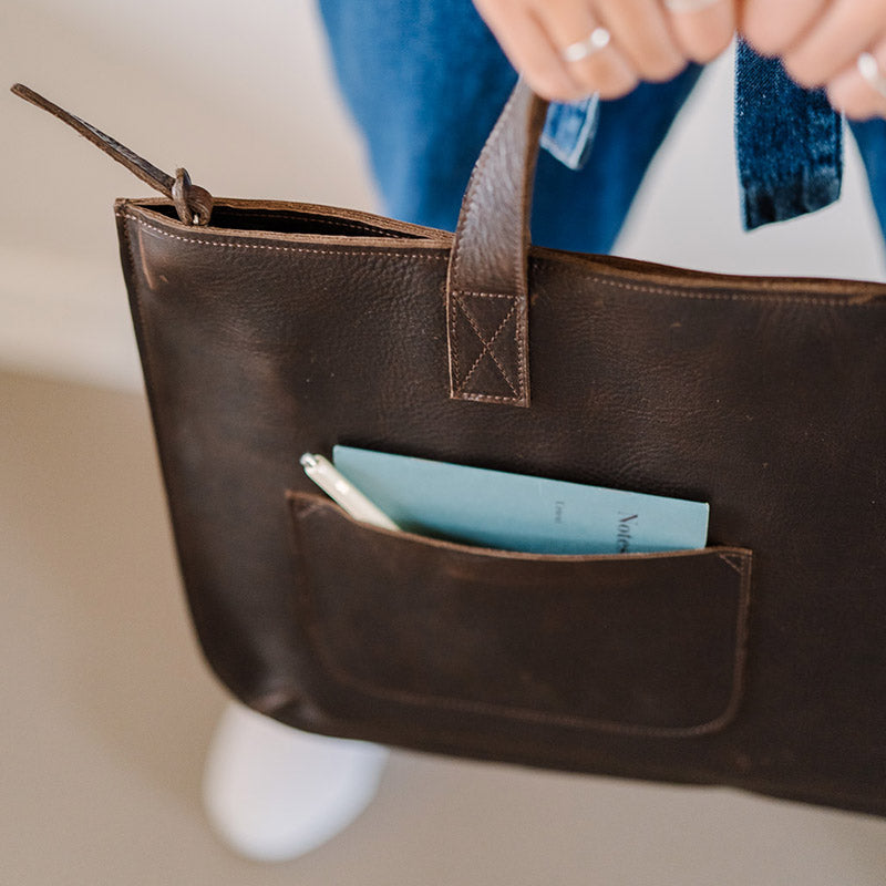 Bag, Elephant Joke, Dark Brown used look