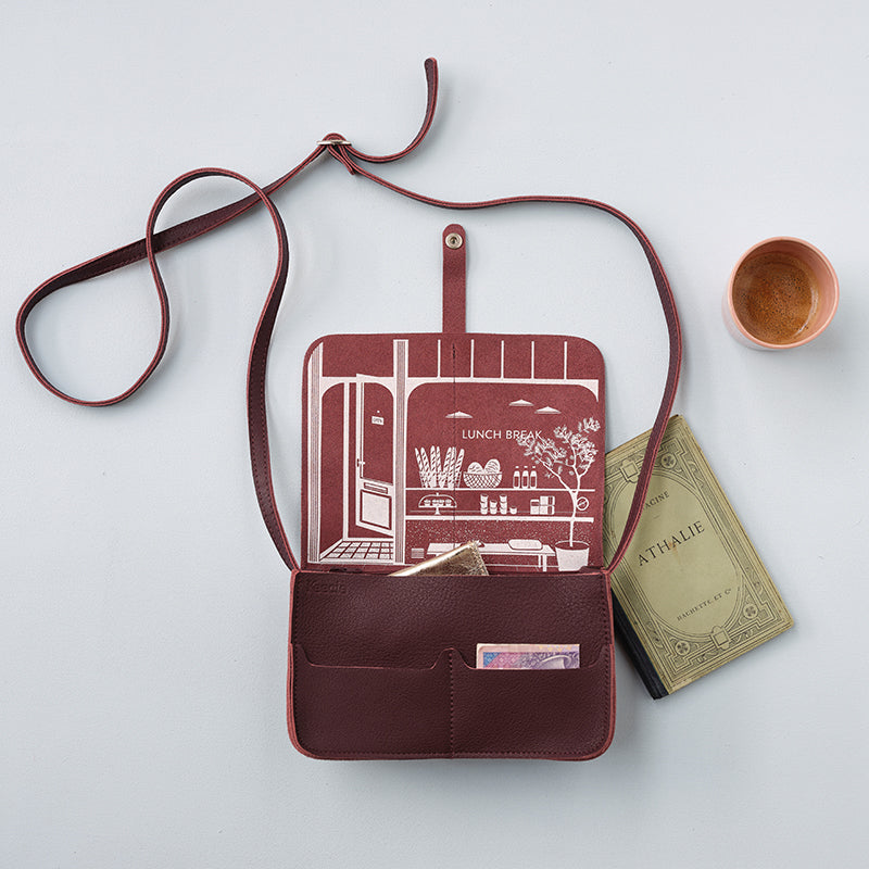 Bag, Lunch Break, Aubergine