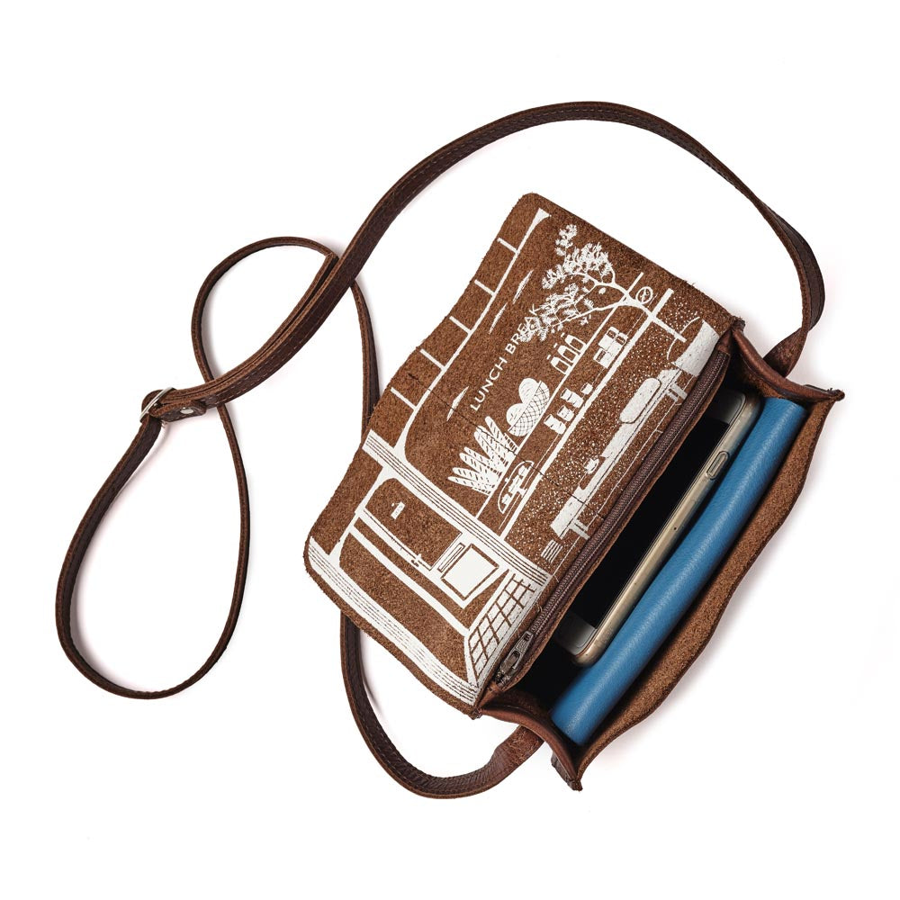 Bag, Lunch Break, Dark Brown used look