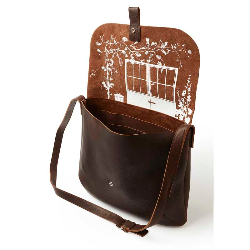 Shoulder bag, Back Yard, Dark Brown used look