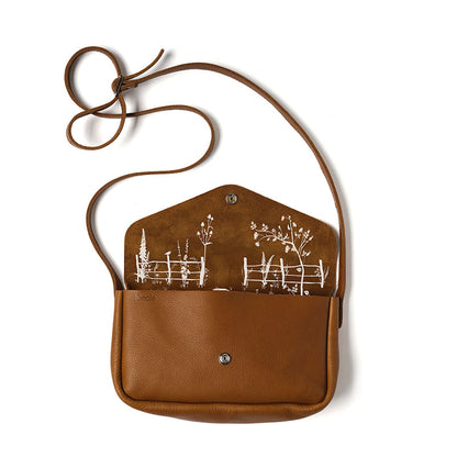 PRE-ORDER: Cottage Garden bag, Cognac used look