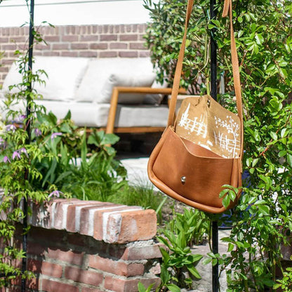 PRE-ORDER: Cottage Garden bag, Cognac used look