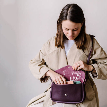 PRE-ORDER: Cottage Garden bag, Aubergine