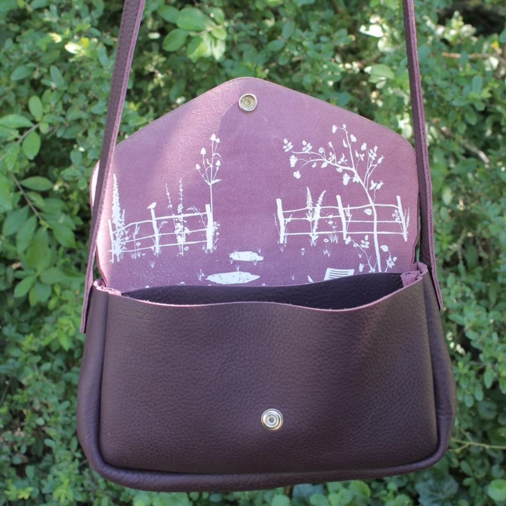 PRE-ORDER: Cottage Garden bag, Aubergine
