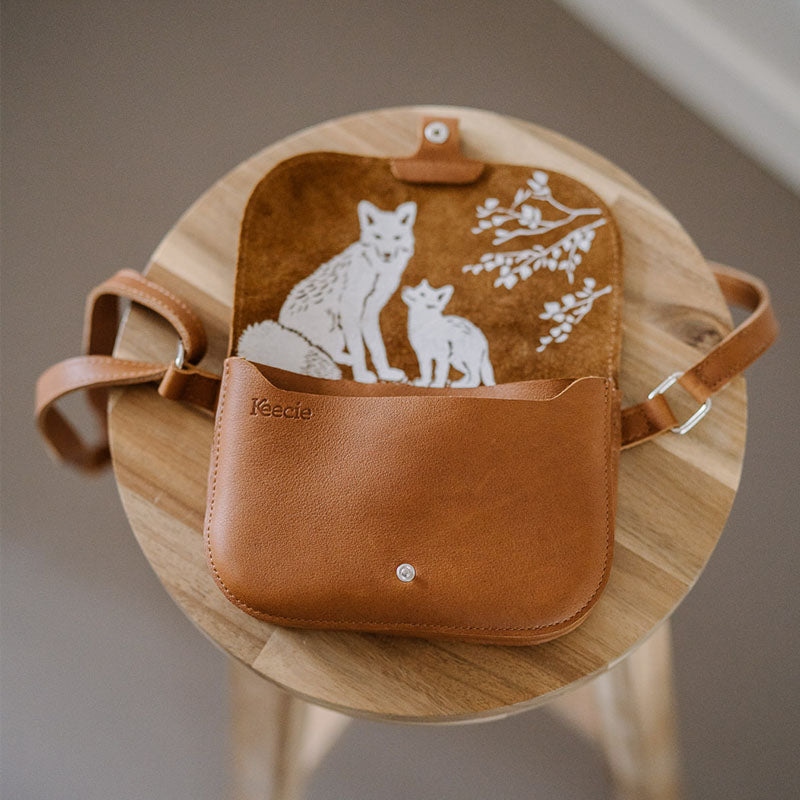 Bag, Little Fox, Cognac used look