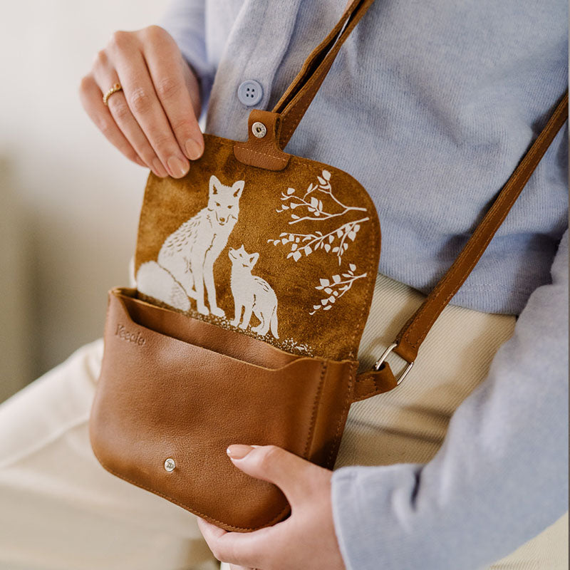 Bag, Little Fox, Cognac used look