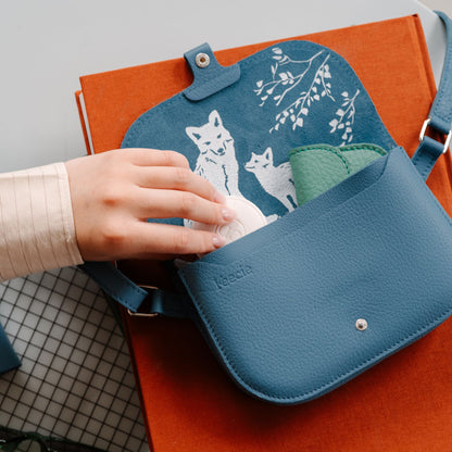 Bag, Little Fox, Painters Blue