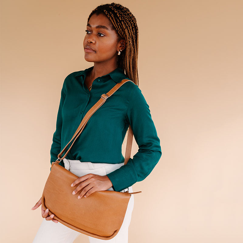 Bag, Plant Sitter, Cognac used look