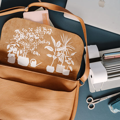 Bag, Plant Sitter, Cognac used look