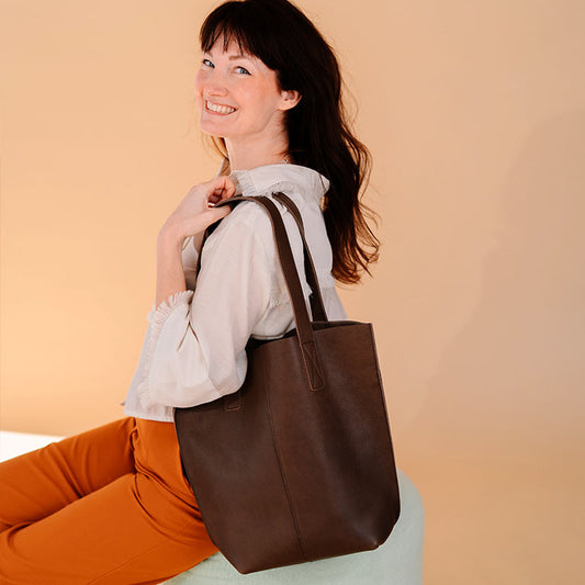 Bag, Swing It, Dark Brown used look