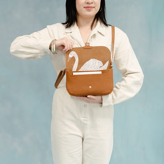 Bag, Wild Swan, Cognac used look