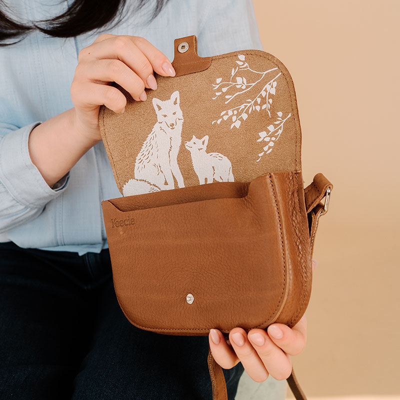 Bag, Little Fox, Cognac used look