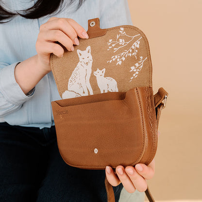 Bag, Little Fox, Cognac used look