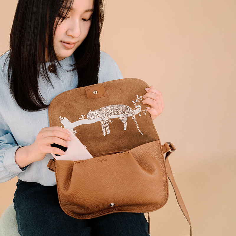 Bag, Lazy Boy, Cognac used look