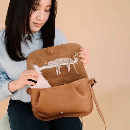 Bag, Lazy Boy, Cognac used look