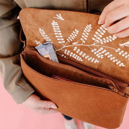 Bag, Double Up, Cognac used look