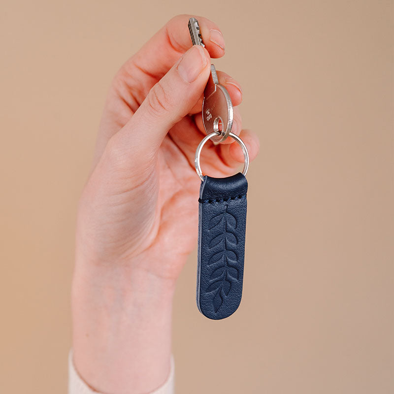 Keyring, Pocket Garden, Ink Blue