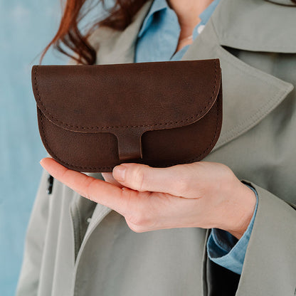 Wallet, Bless You, Dark Brown used look
