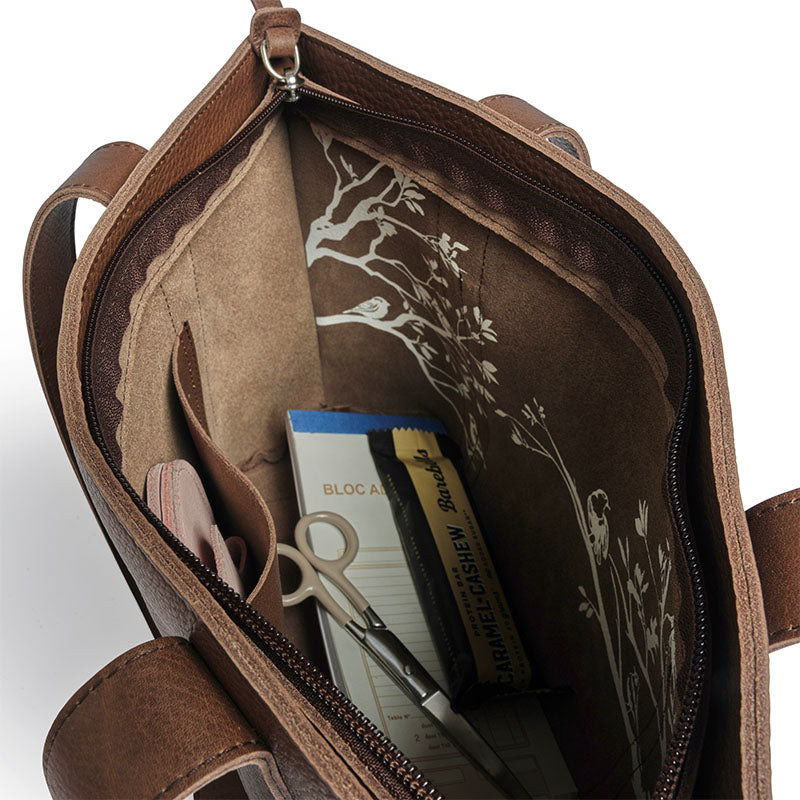 Bag, Family Tree, Dark Brown used look
