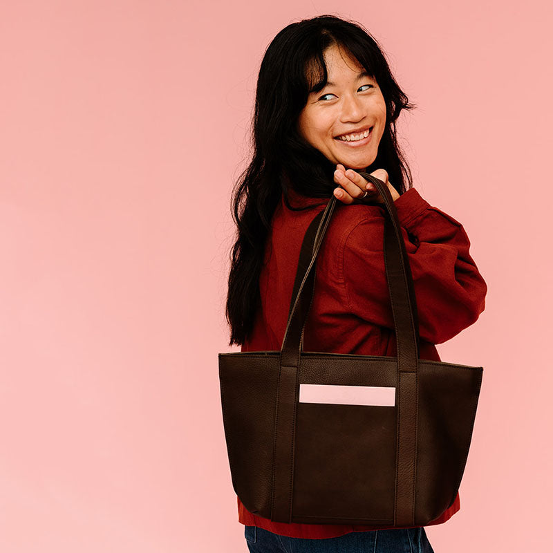 Bag, Family Tree, Dark Brown used look