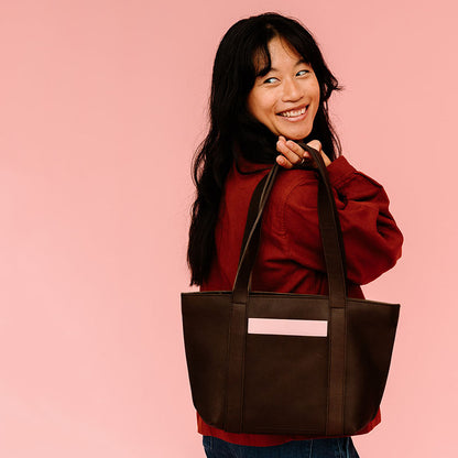 Bag, Family Tree, Dark Brown used look