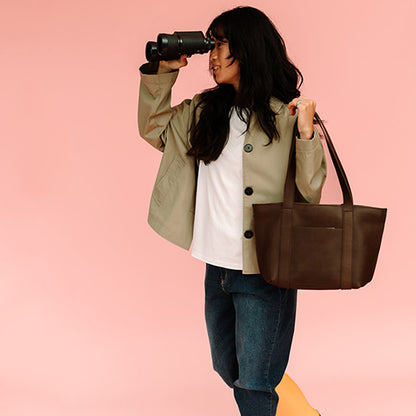 Bag, Family Tree, Dark Brown used look