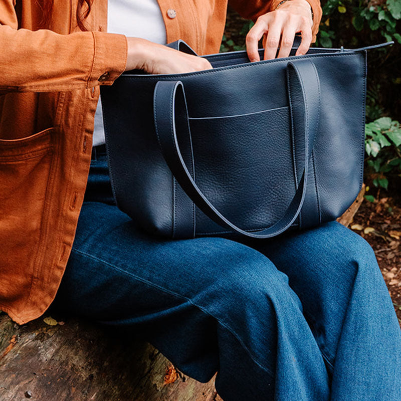 Bag, Family Tree, Ink Blue