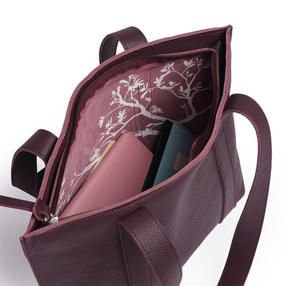 Bag, Family Tree, Aubergine