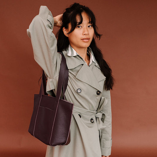 Bag, Family Tree, Aubergine