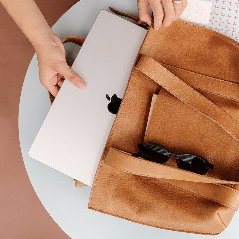 Bag, Family Tree, Cognac used look