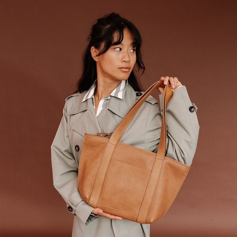 Bag, Family Tree, Cognac used look