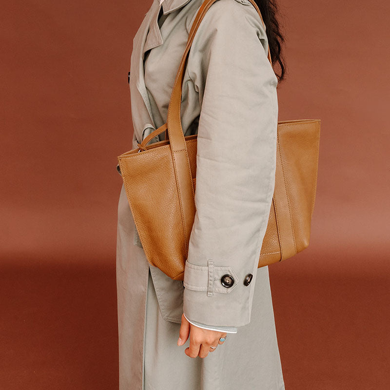 Bag, Family Tree, Cognac used look