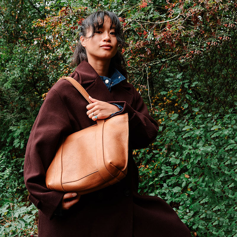 Bag, Family Tree, Cognac used look