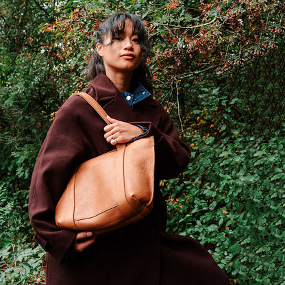Bag, Family Tree, Cognac used look