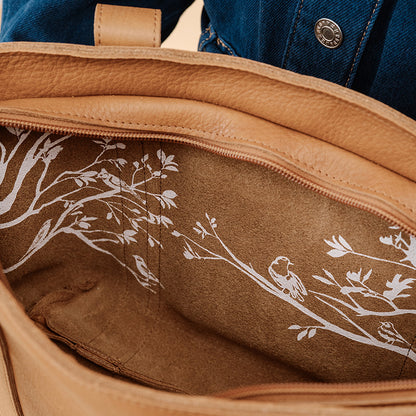 Bag, Family Tree, Cognac used look