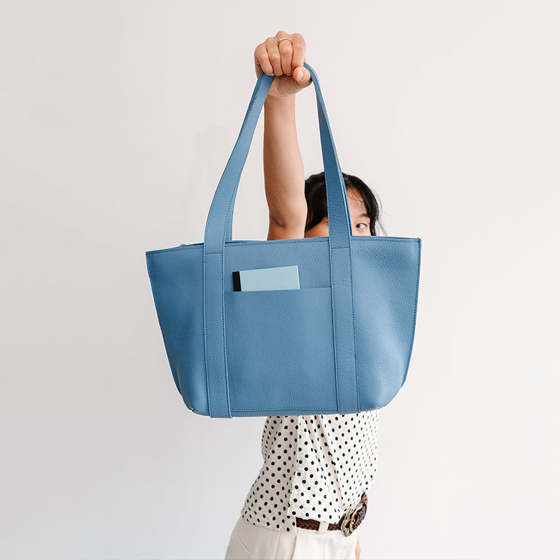 Bag, Family Tree, Painters Blue