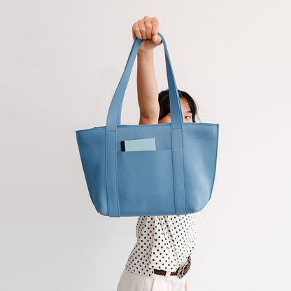 Bag, Family Tree, Painters Blue