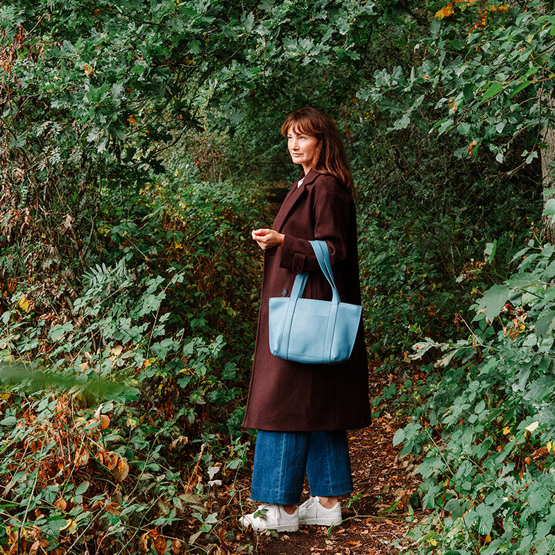 Bag, Family Tree, Painters Blue