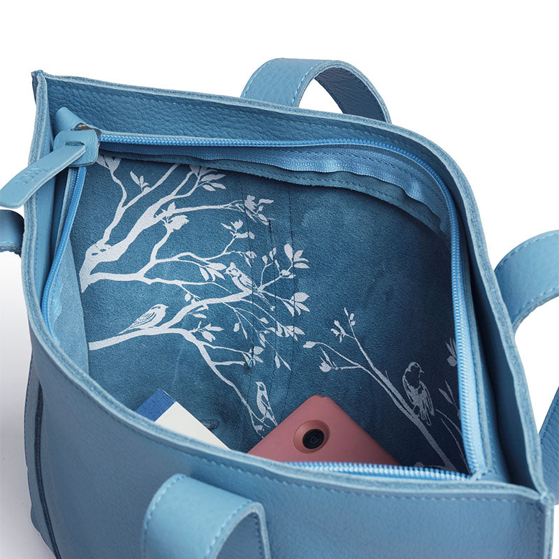 Bag, Family Tree, Painters Blue