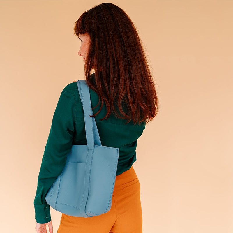 Bag, Family Tree, Painters Blue
