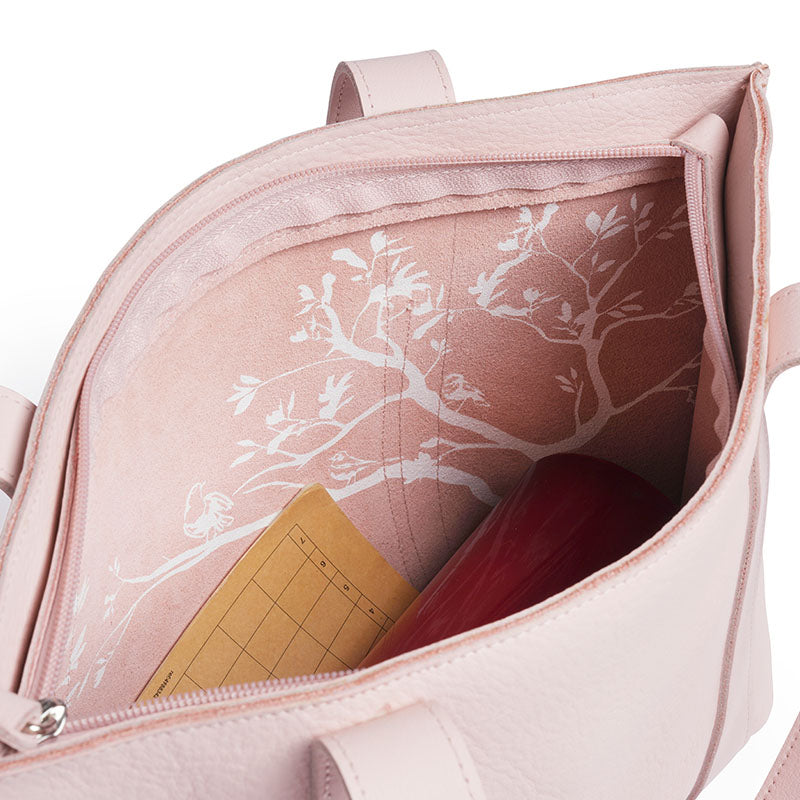 Bag, Family Tree, Powder Pink
