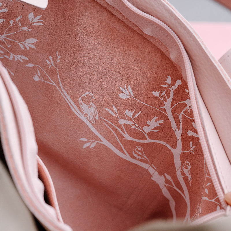 Bag, Family Tree, Powder Pink