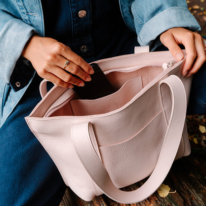Bag, Family Tree, Powder Pink