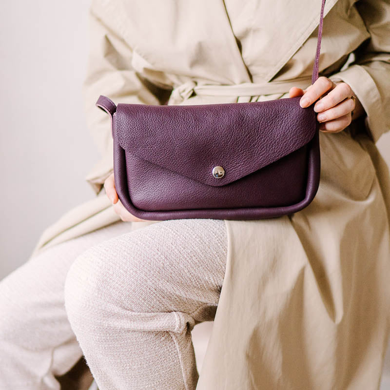 PRE-ORDER: Cottage Garden bag, Aubergine