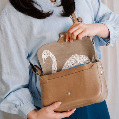 Bag, Wild Swan, Moss used look