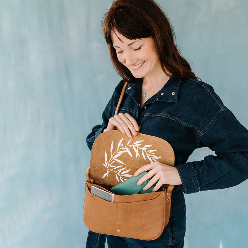 Bag, Wish Tree, Cognac used look