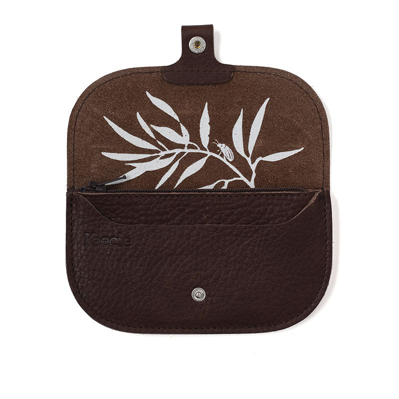 Wallet, Bless You, Dark Brown used look