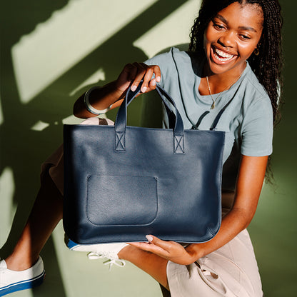Bag, Elephant Joke, Ink Blue